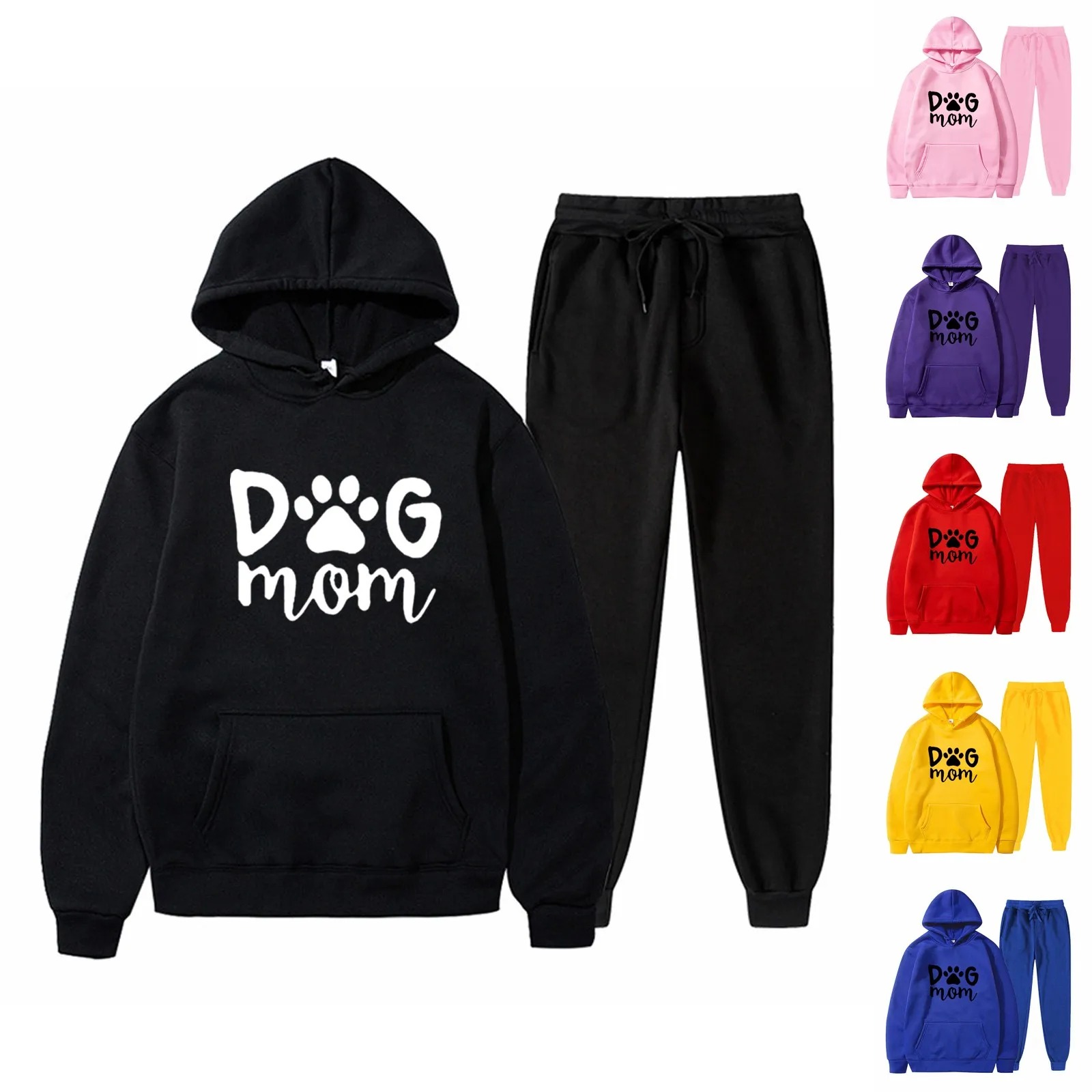 

Women's Hoodies Sweatsuit Long Sleeve Matching Joggers Sweatpants 2 Piece Tracksuit Sets Two Piece Outfits For Jumpsuit Formal