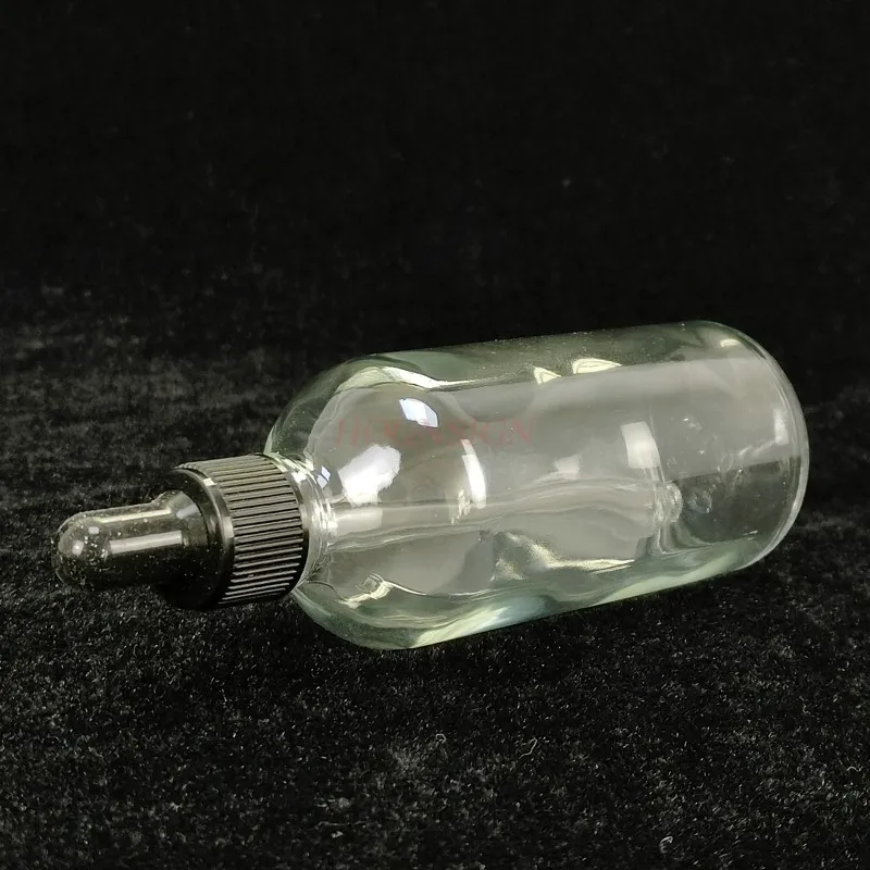 투명 스크류 탑 유리 스포이드 병, 밀봉 스포이드 화학 실험 장비, 에센셜 오일 병, 100ml