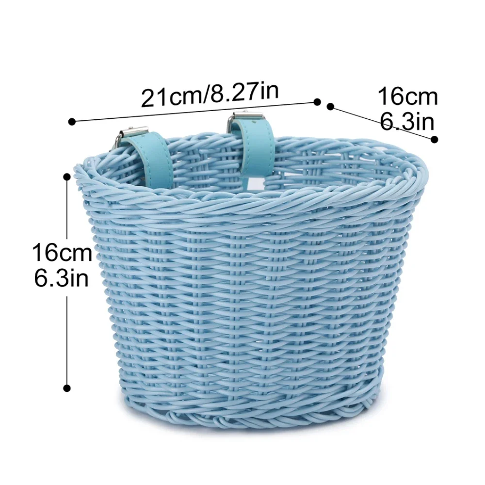 Supporto Cestino anteriore per bicicletta in rattan per piccole razze di cani