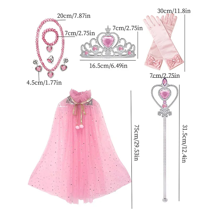 Disney Children's Crown Frozen Magic Wand Set Elsa Princess Headpiece Girls' Crown Hair Accessories