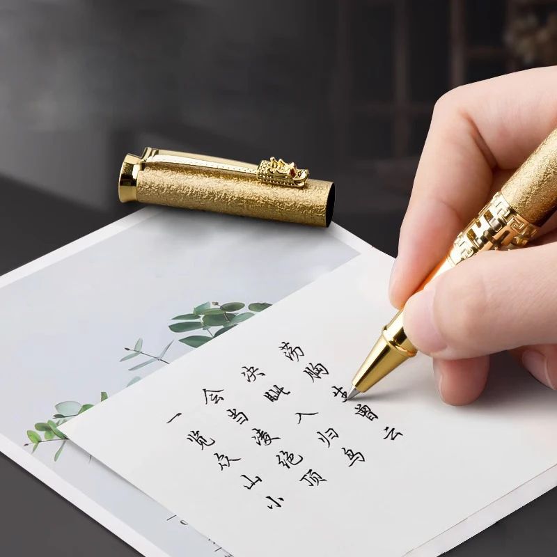 Gel Pens Custom Gel Pen School Supply Stationery Metal Ballpoint Office Accessories Writing Teacher Gift