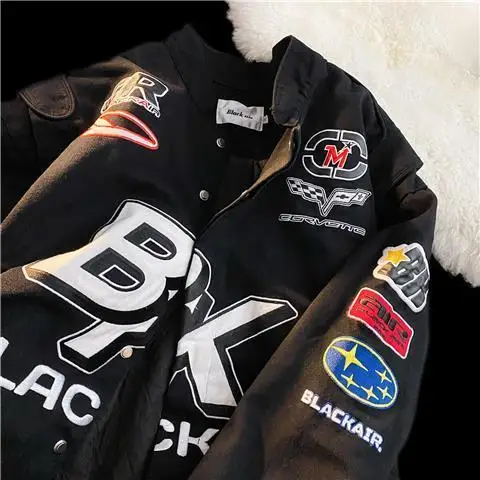 

Harajuku American Baseball Jackets Coats Varsity Jacket Womenen Streetwear Embroiderd Letters Bomber Jacket Hip Hop Unisex