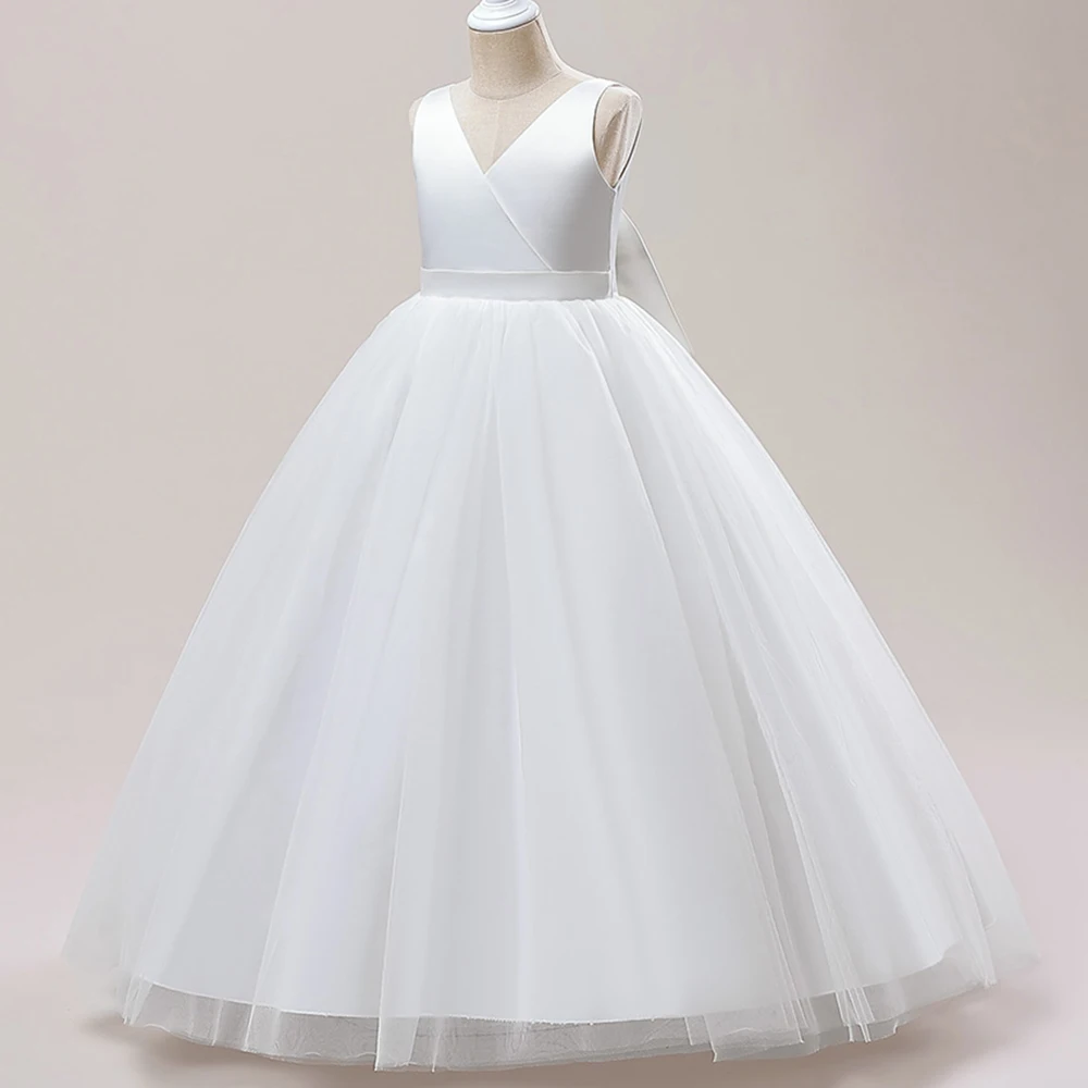 Mädchen Prinzessin Kleid Lange Formal Erste Kommunion Kinder Party Kleid  Kinder Kleidung Kinder Hochzeit Geburtstag Vestidos