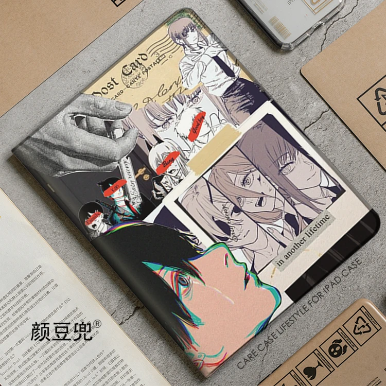 

Makima Chainsaw Man Anime For Samsung Galaxy Tab S9 Lite 8.7 2021Case SM-T220/T225 Tri-fold stand Cover Galaxy Tab S6Lite S8 S7