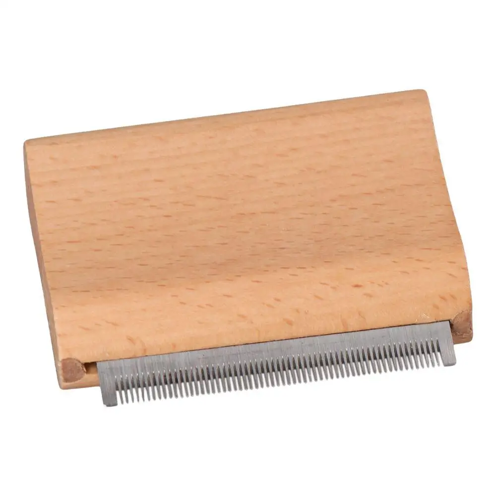 Equestrian Hair Scraper Dog Hair Removal Comb Wooden Handle Stainless Steel Removal Needle Comb Horse Brush Cat Comb