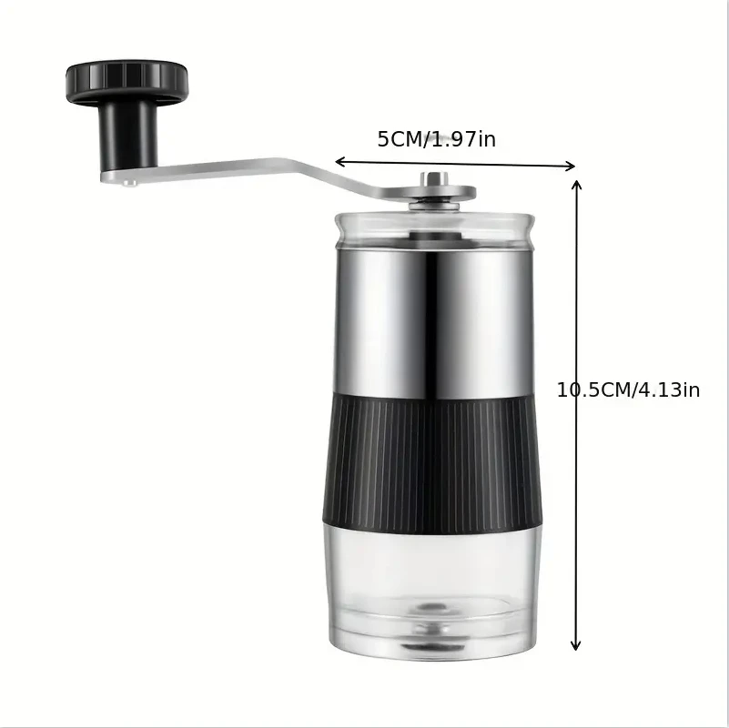 Neue Mini Handshake manuelle Mahlung praktische Edelstahl Keramik kern Kaffeebohnen mühle visuelle Kaffee maschine – Detail 2