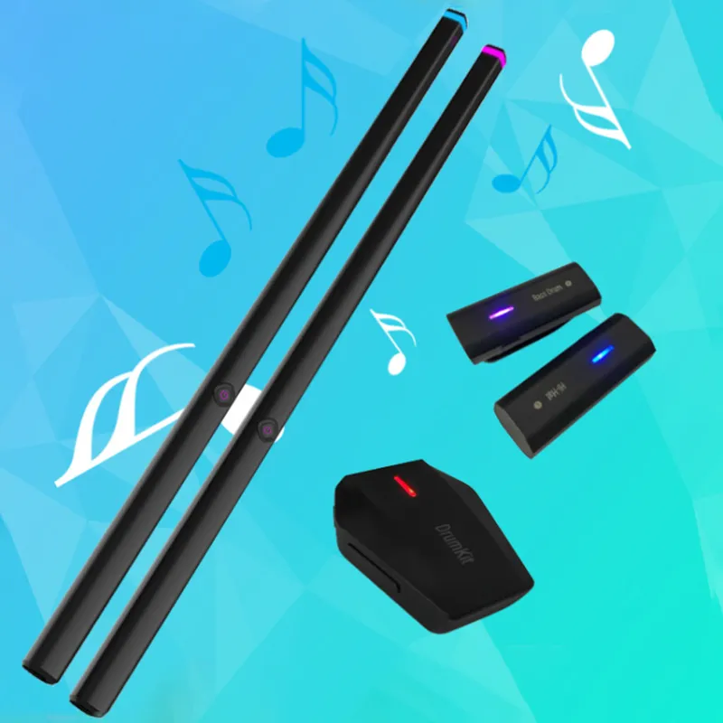AeroBand PocketDrum 2 PLUS Somatosensory Digital Electronic Air Drum Stick  Set Drumsticks & Foot Pedals & Bluetooth Adapter