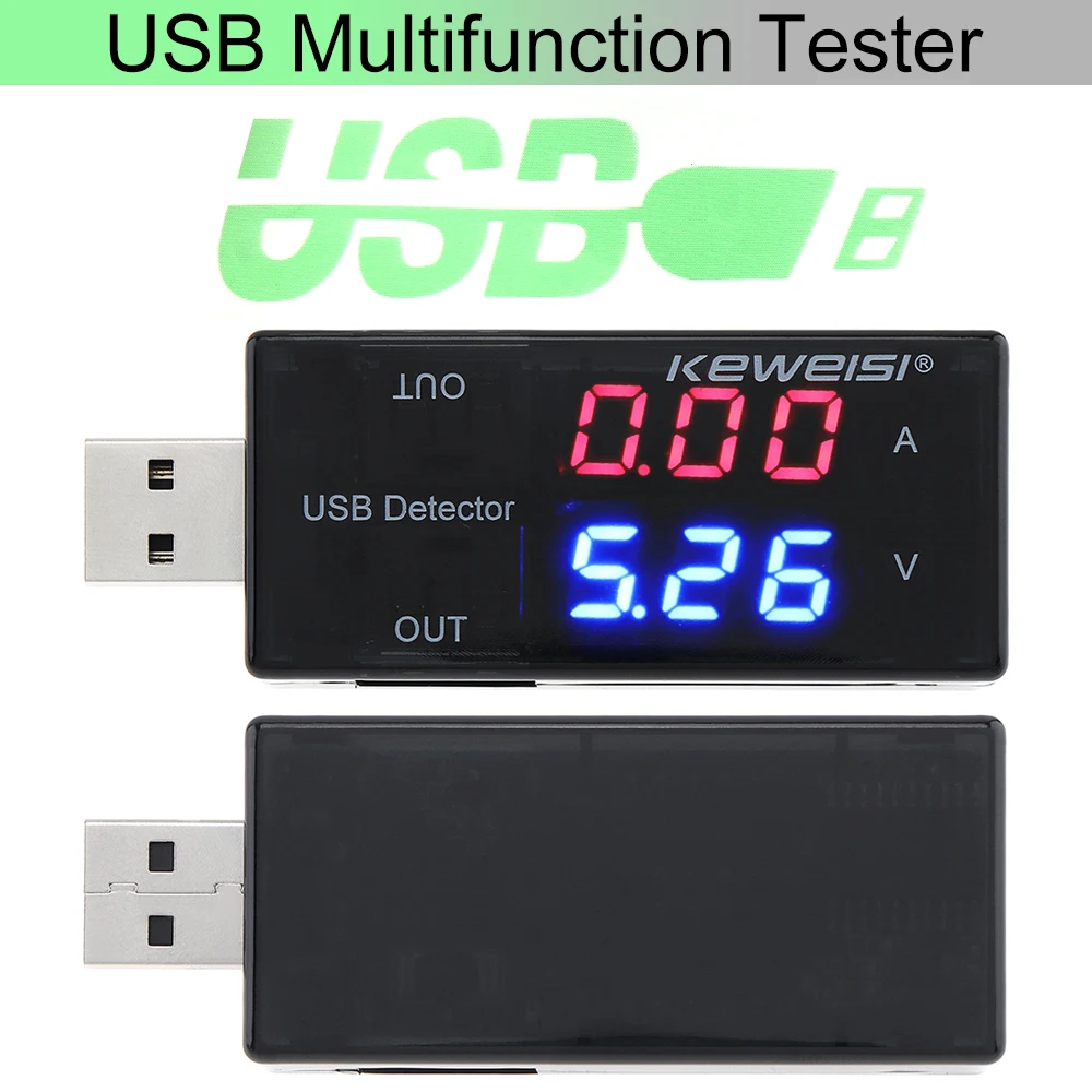 

Тестер емкости зарядного устройства с ЖК-дисплеем и USB-зарядным устройством