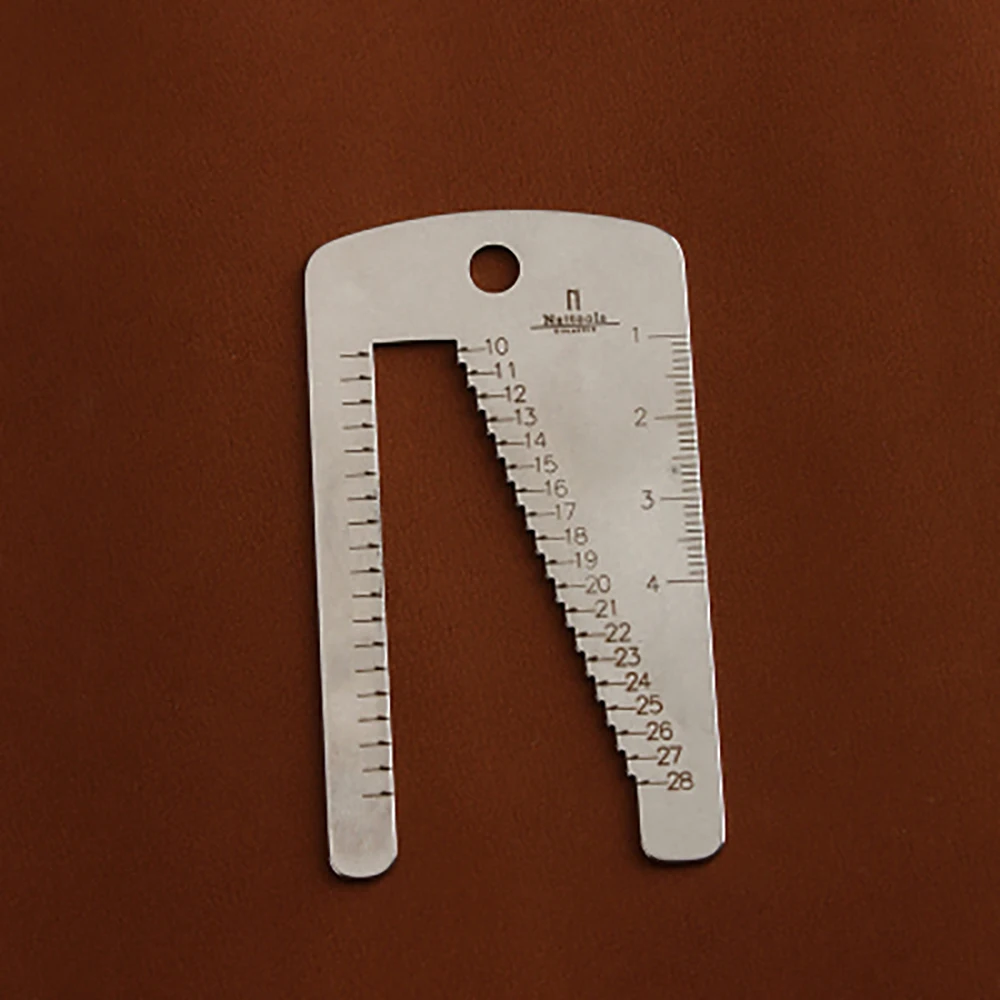 Leather Strap Measure Stencil Template Stainless Steel Watchband Measuring Tool Set leather craft tools