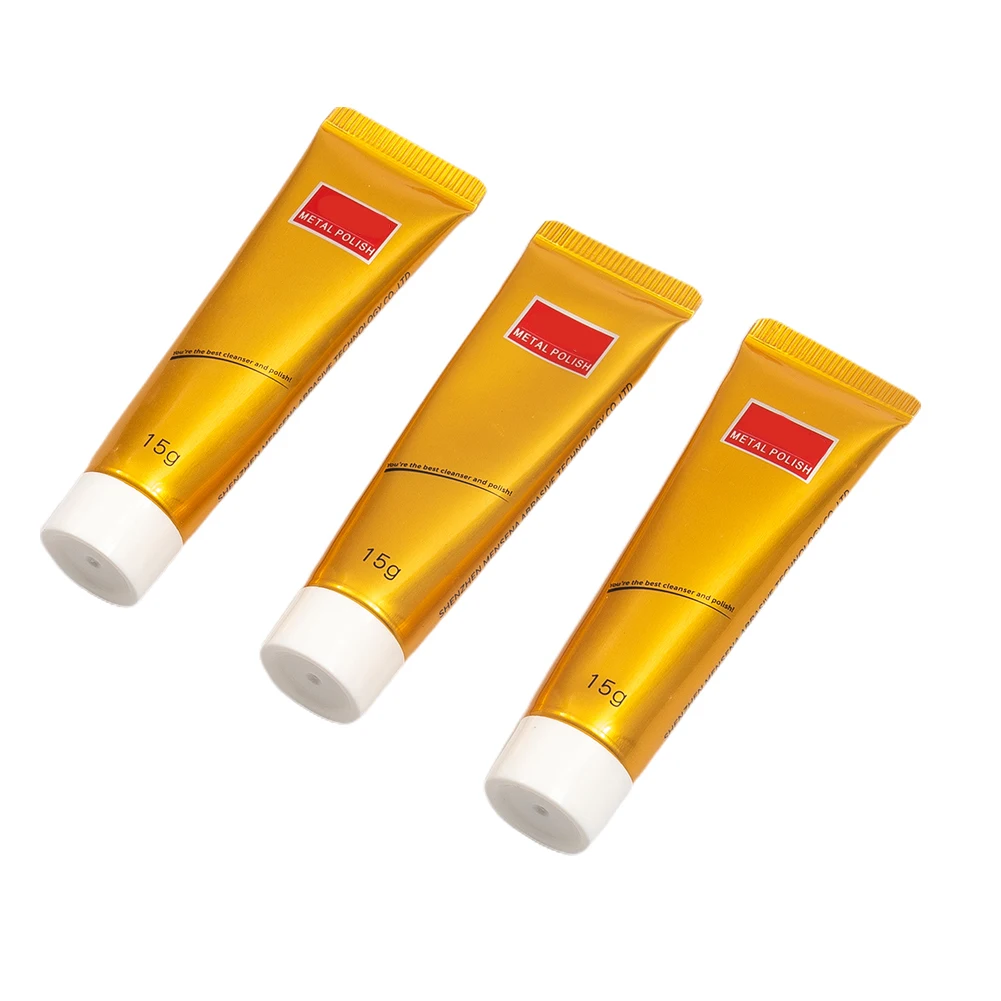 

3pcs 15g Metal Polishing Cream Polishing Paste Rust Remover Multifunctional Cleaning Cream For Iron Chrome Brass Copper Nickel
