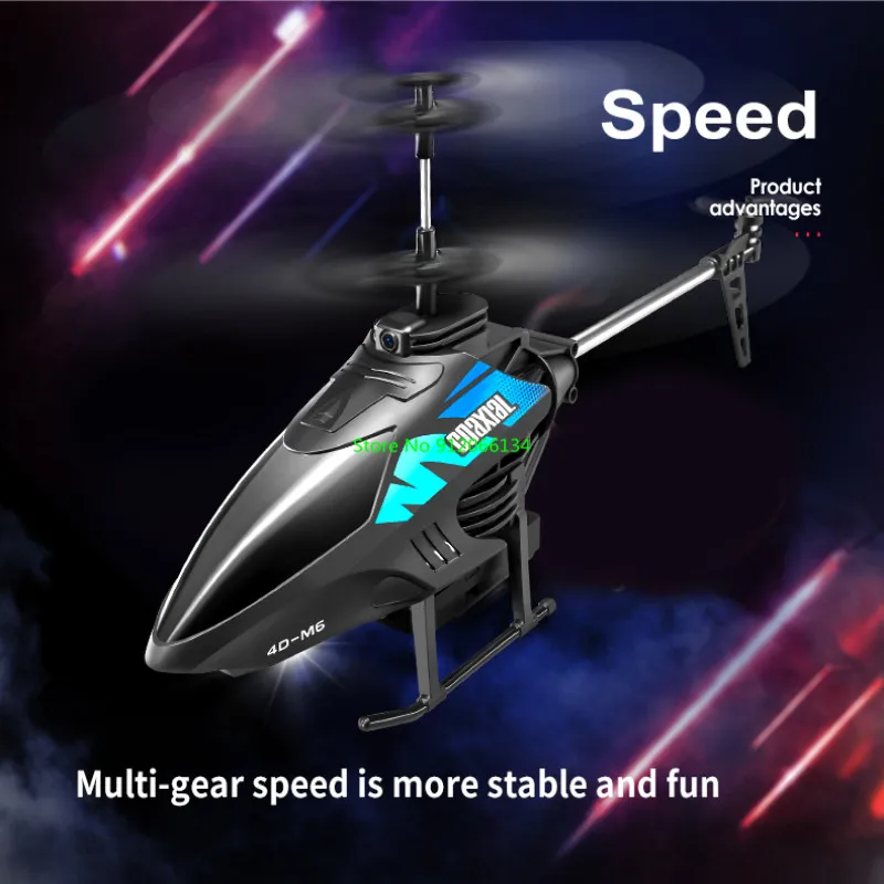 4K HD Dual Camera Smart Obstacle Avoidance Electric RC Helicopter Toy 2.4G 100M Speed Switch  APP Dual Remote Control Helicopter 3