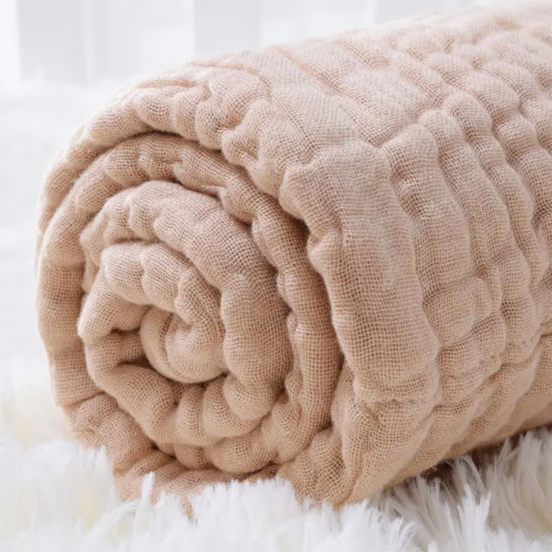 6 Layers Infant Kids Blanket Sleeping Warm Quilt Bed Cover Muslin
