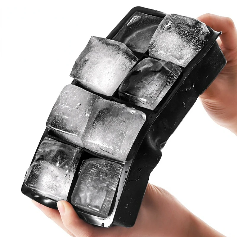 4/6/8/15 Grid Big Ice Tray Mold Box Large Food Grade Silicone Ice Cube