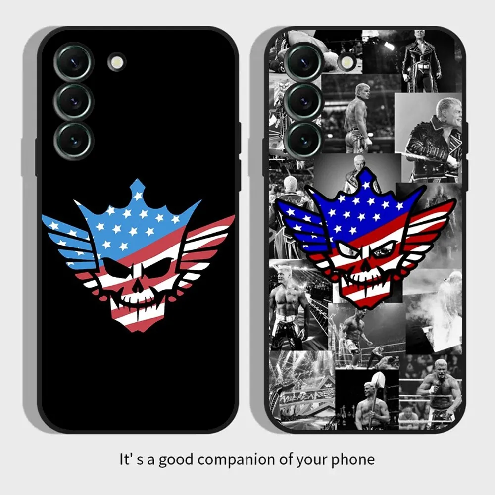 Custodia Per Telefono C-Cody R-Rhodes Per Samsungs23,S22,S21,S20 Ultra Pro S10,S30Plus,20 Cover Ultra Nera