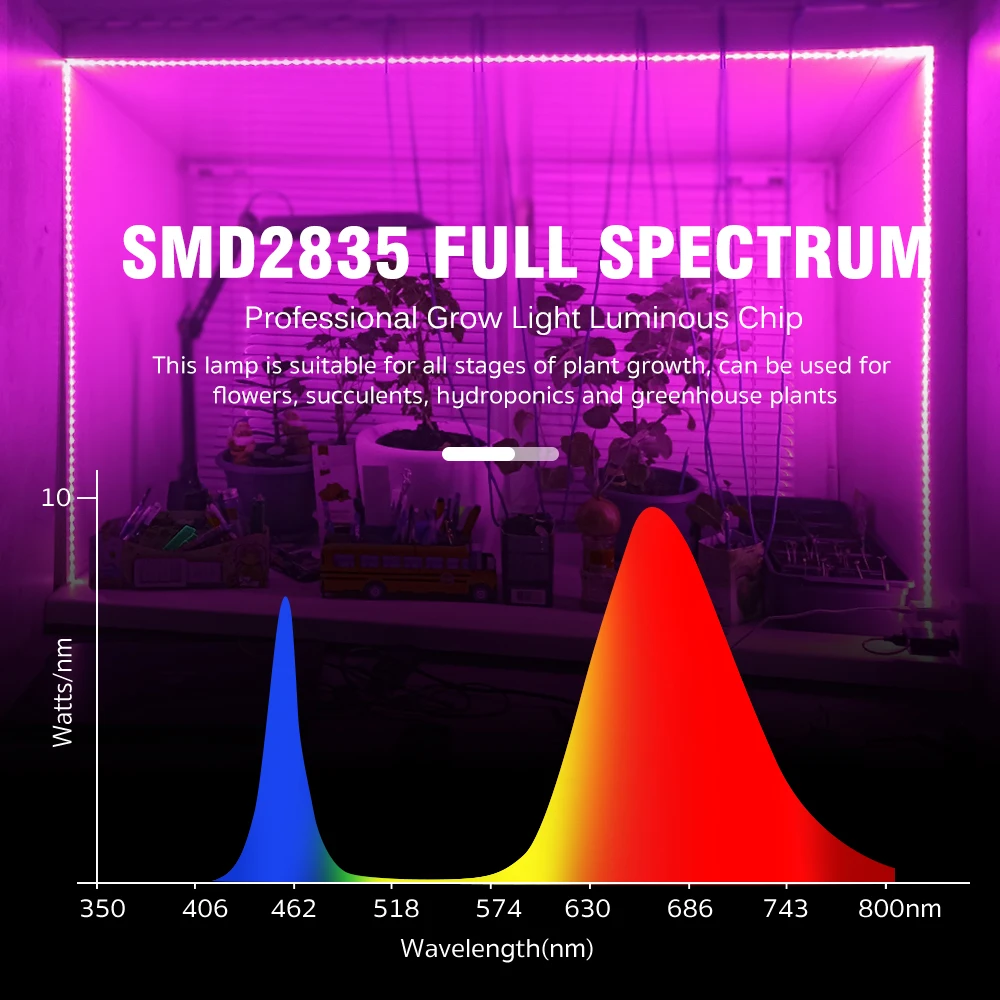 Led Grow Strip Full Spectrum Dubbele Rij Lamp Kralen Led Grow Light Ac 220V Phyto Lamp Voor Planten Bloemen Kassen Hydrocultuur