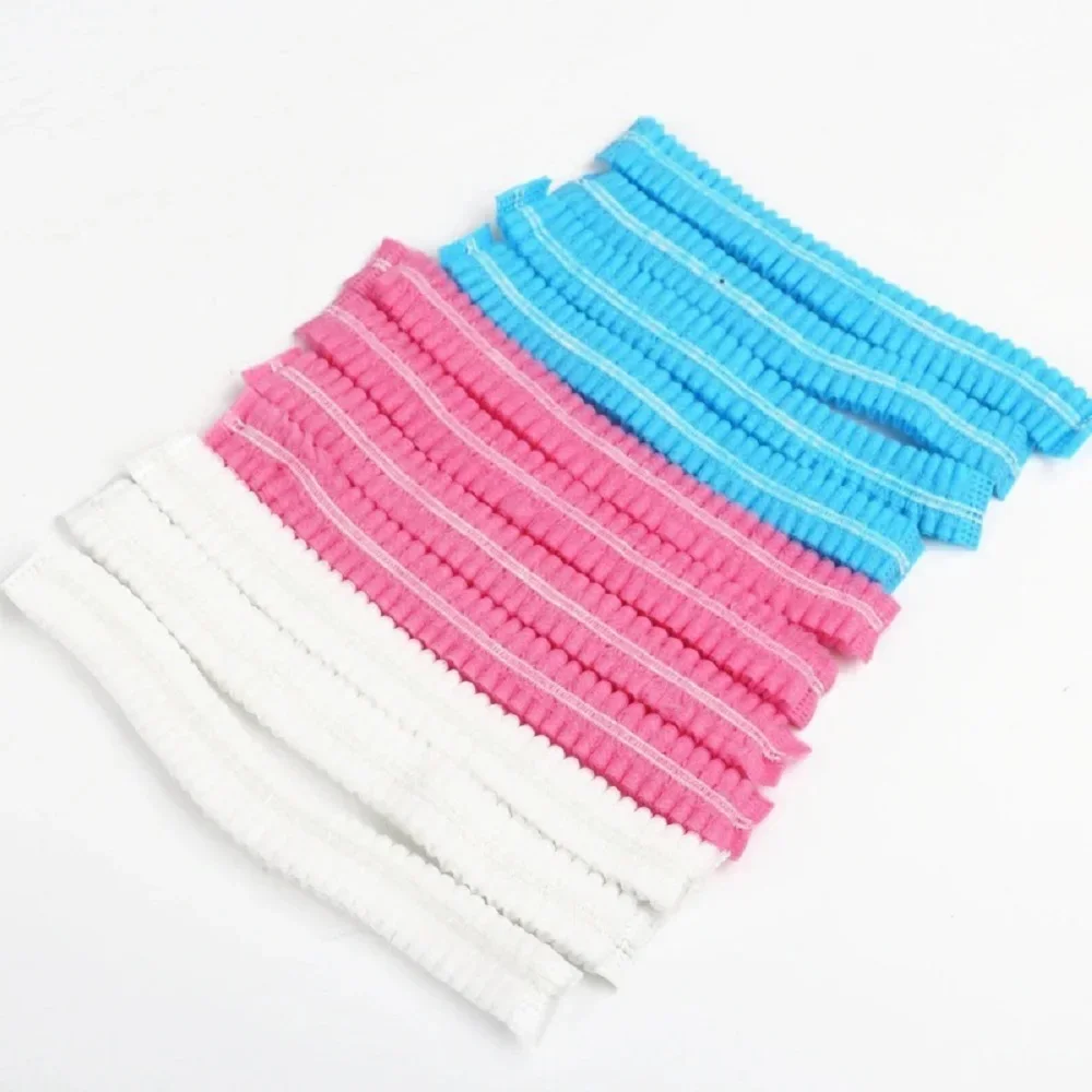100pcs Disposable Non Woven Fabric Sterile Hat for Grafting Eyelash Makeup Hair Net Caps SPA Hair Salon Bathroom Supplies 5