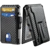 Wallet for Men, Mens Minimalist Wallet 9-13 Cards, Slim Compact Wallet with Money Clip & ID Window, RFID Blocking Smart Pop Up C