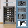 Shoe Rack Storage Cabinet 32 Pairs Organizer Shelf Tall for Shoes Large Free Standing Racks Vertical Shoe 5