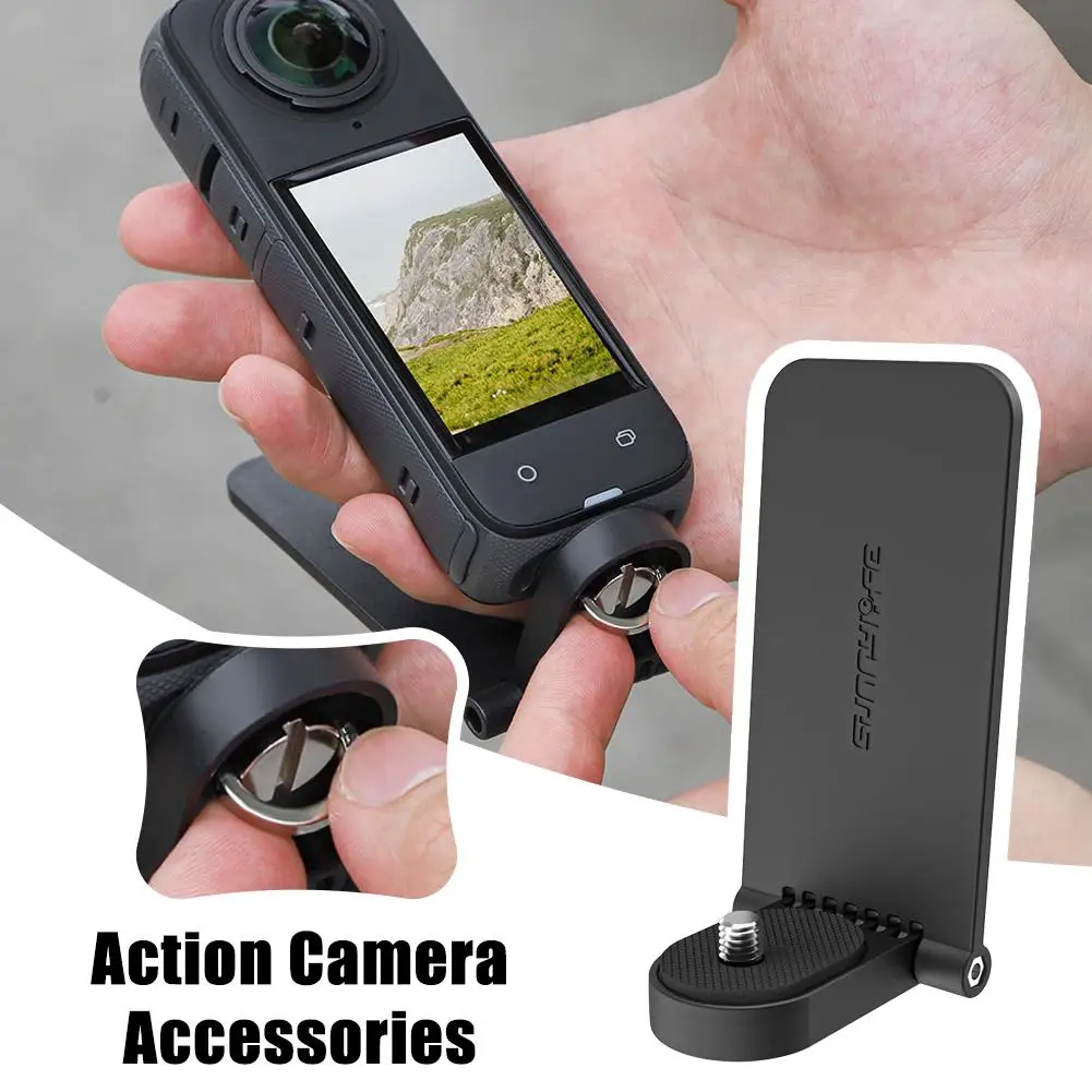 

Sunnylife For Insta360 X4 Magnetic Bracket Base Handheld Handle Angle Adjustable Desktop Bracket High Quality Accessories A4V7