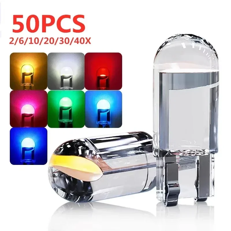 LED Car Interior Map Dome Lights T10 W5W 12V 6000K White Amber Red