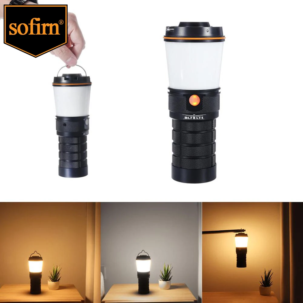 Lantern Rechargeable, Sofirn BLF LT1 Mini Led Camping Lantern, Tent Light  with High CRI LH351D LEDs, Portable and Compact Lamp for Power Outage