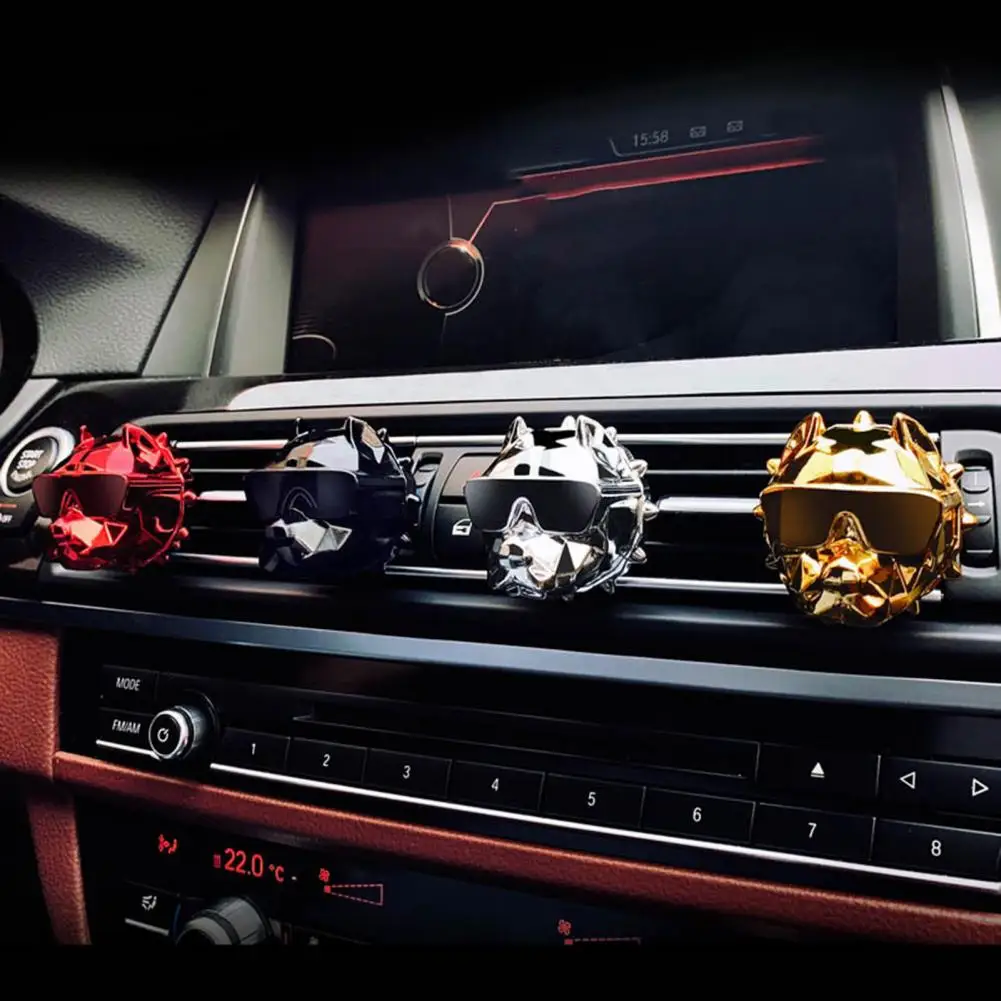 

1 Set Car Perfume Clip Creative Bulldog Vent Air Freshener Scent Perfume Car Decor Car Conditioning Vent Outlet Perfume