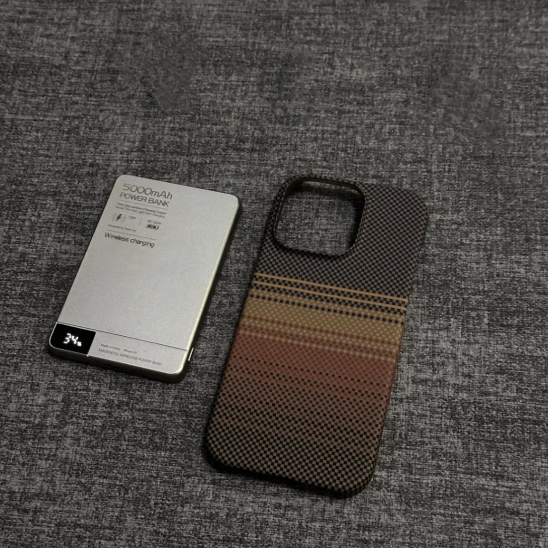 Kevlar Carbon Fiber Texture Slim Matte Magnetic Phone Case