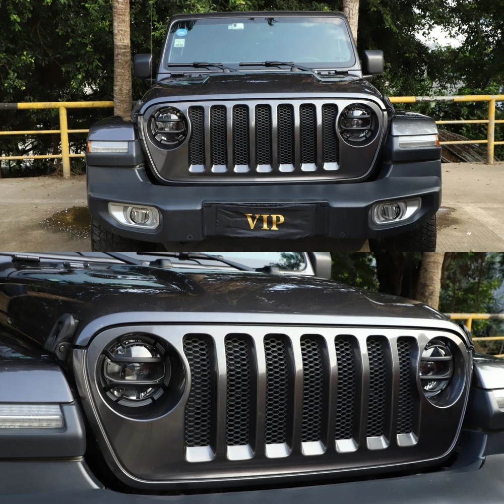 Front Wheel Eyebrow Light Cover Headlight Trim LED Taillight Protection for Jeep  Wrangler JL Gladiator JT 2018- 2021 2022 2023 AliExpress