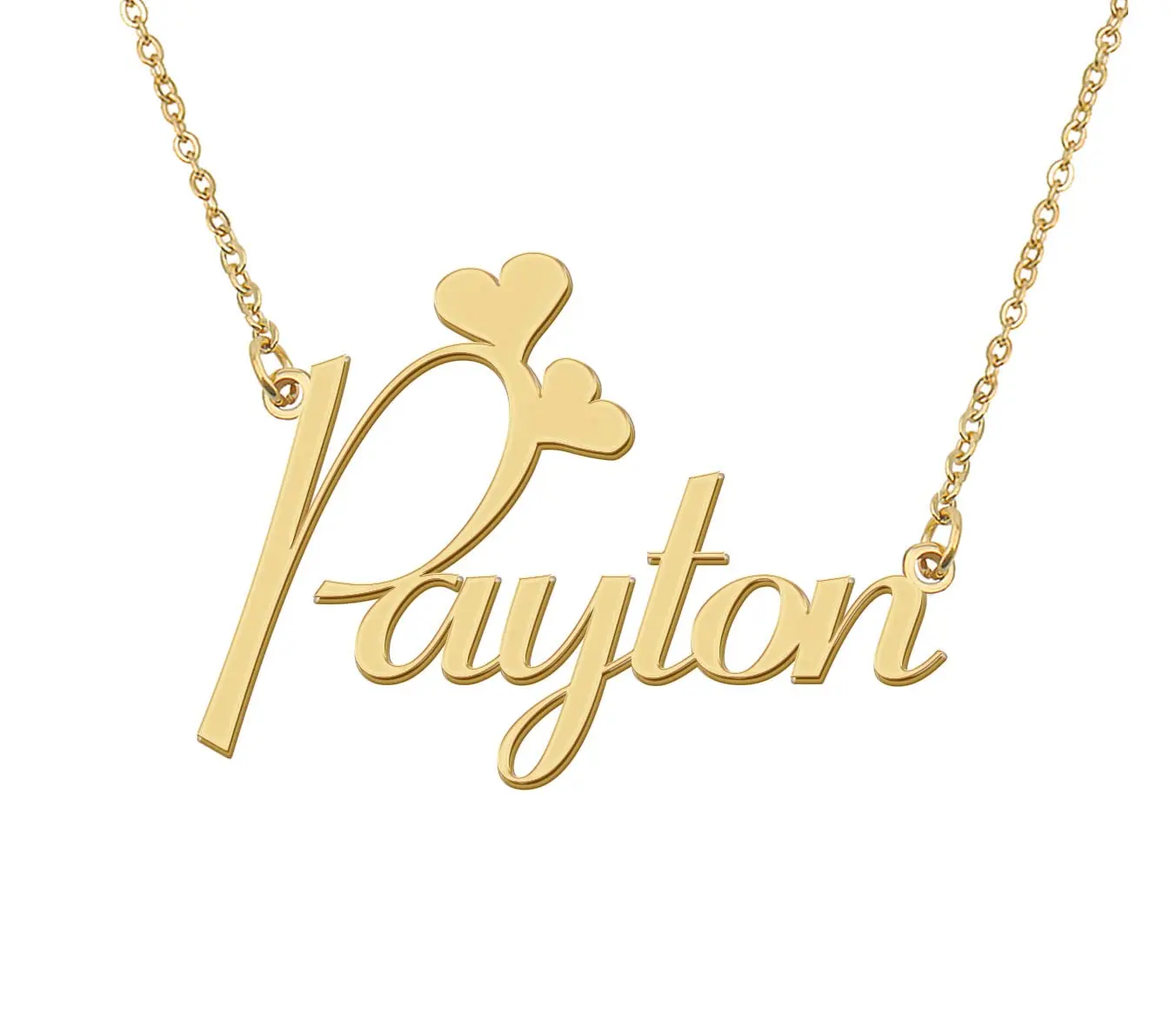 

Payton Name Necklace Stainless Steel Nameplate Pendant for Women Girls Friends Birthday Wedding Christmas Mother Gift