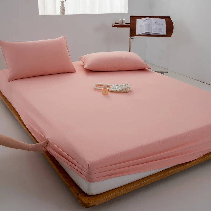 Luxurious Soft Cotton Fitted Bed Sheet with Elastic Band - Premium Mattress Cover