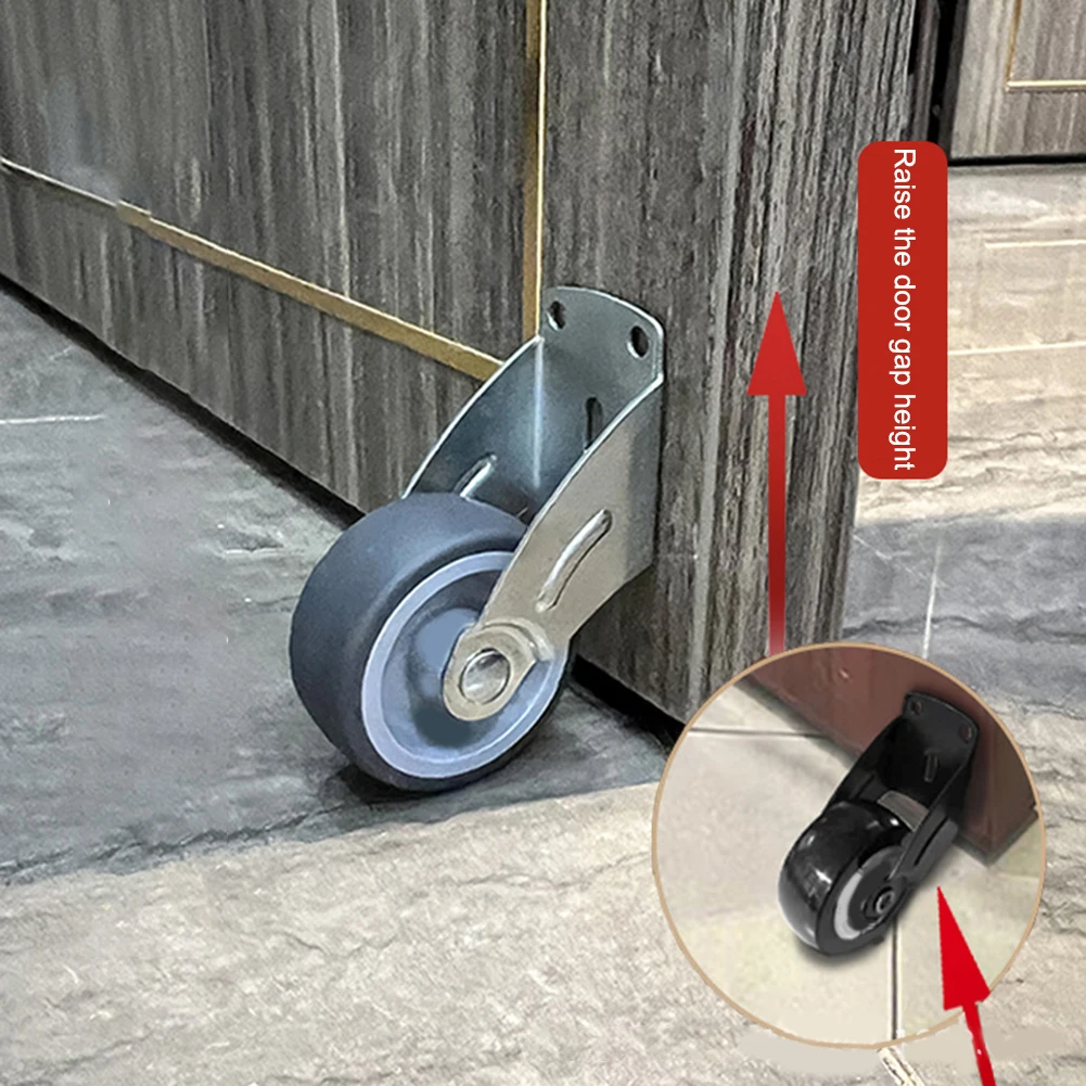 1PC Möbel Caster Seite Montiert Mobile Tür Unterstützung Stille Moving Gate Rollen Haushalt Moving Tool Für Schrank Tür Tische – Detail 9