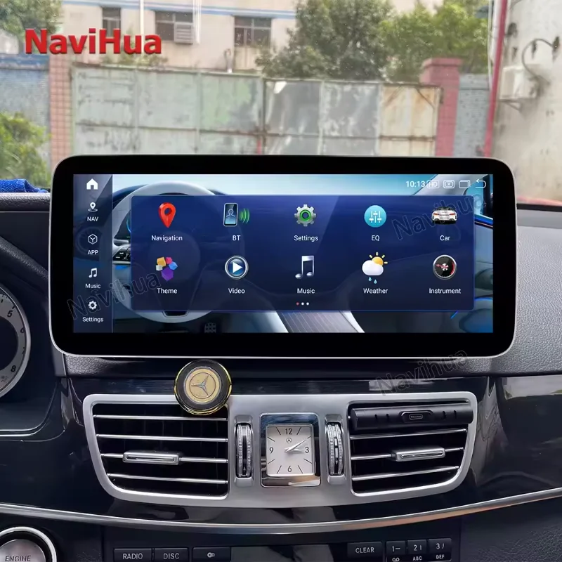 

For Mercedes Benz E Class Best Quality 12.3inch Blue light Anti-glare Black full fit Android 13 Head Unit Upgrade W212