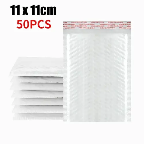 10-50Pcs Bubble Envelopes White Foam Shipping Bags Poly Bubble Mailers Pad Self Seal Packing Bags 11cm 15cm 23cm Wholesale - Image 16
