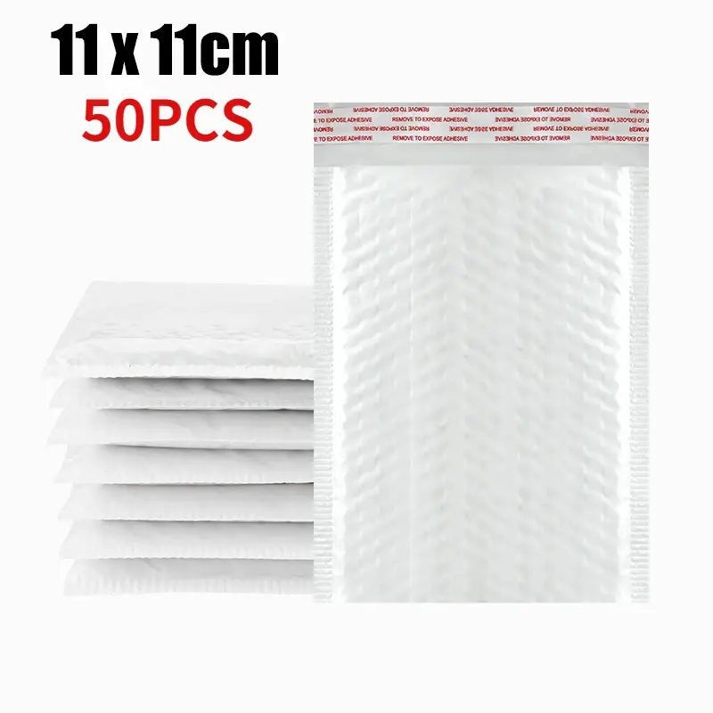 10-50Pcs Bubble Envelopes White Foam Shipping Bags Poly Bubble Mailers Pad Self Seal Packing Bags 11cm 15cm 23cm Wholesale - Image 16