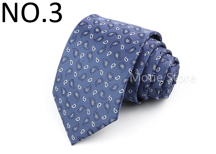 Neueste blaue Brief Krawatten für Mann Luxus Paisley Büro Öl Kuh Obst Muster Krawatten Anzug Krawatte Business Krawatten Männer Geschenke – Detail 4
