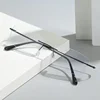 Men Ultra Light Myopia Glasses Small Square Frameless Anti-blue Light Near Sight Glasses Ultra Light Unisex Short Sight Glasses 4