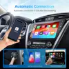 2in1 Wired to Wireless CarPlay Android Auto Adapter for OEM Car Stereo With USB Plug and Play 5