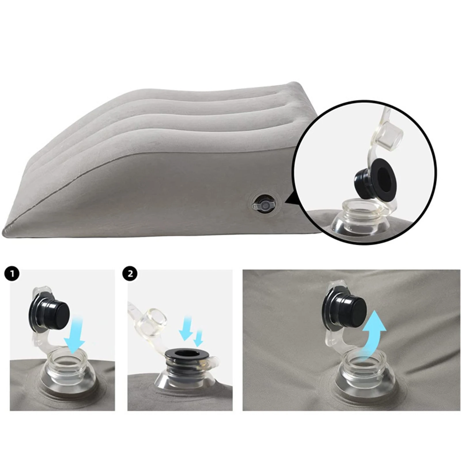 Portable Inflatable Leg Pillow Wedge Pillow Knee Pillow Foot Pillow