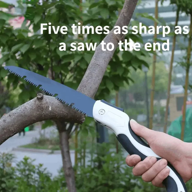 1pc Folding Saw Long Blade Pruning Saw Multifunctional Handheld Woodworking Gardening Tool For Camping And Wood Cutting