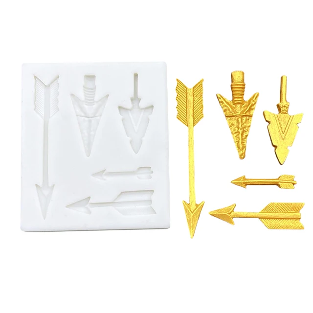 Nyíl Nyílfejű Szilikon Cukrász Penész Süti Cupcake Csokoládé Sütő Fondant Sütemény Díszítő Szerszámok