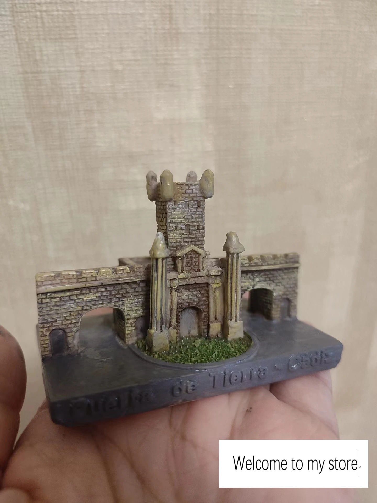 

Полимерная фигурка, настольная игра с психическим песком, конструкция для кортовой терапии, Португалия, puerta de la tierra