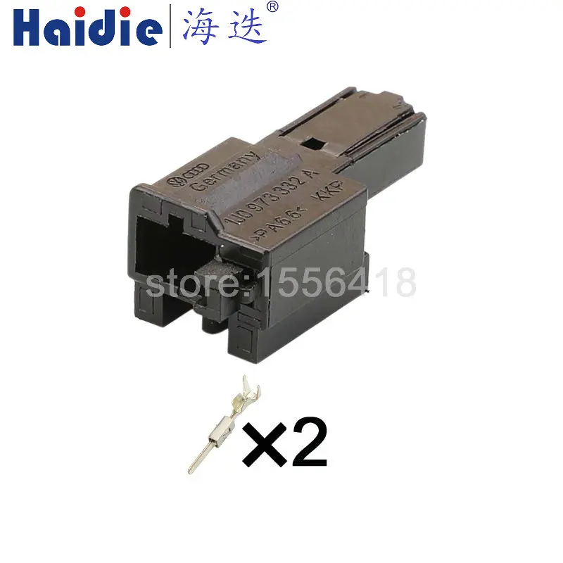 1-100 sets 2 Pins automotive connector 1J0973332A