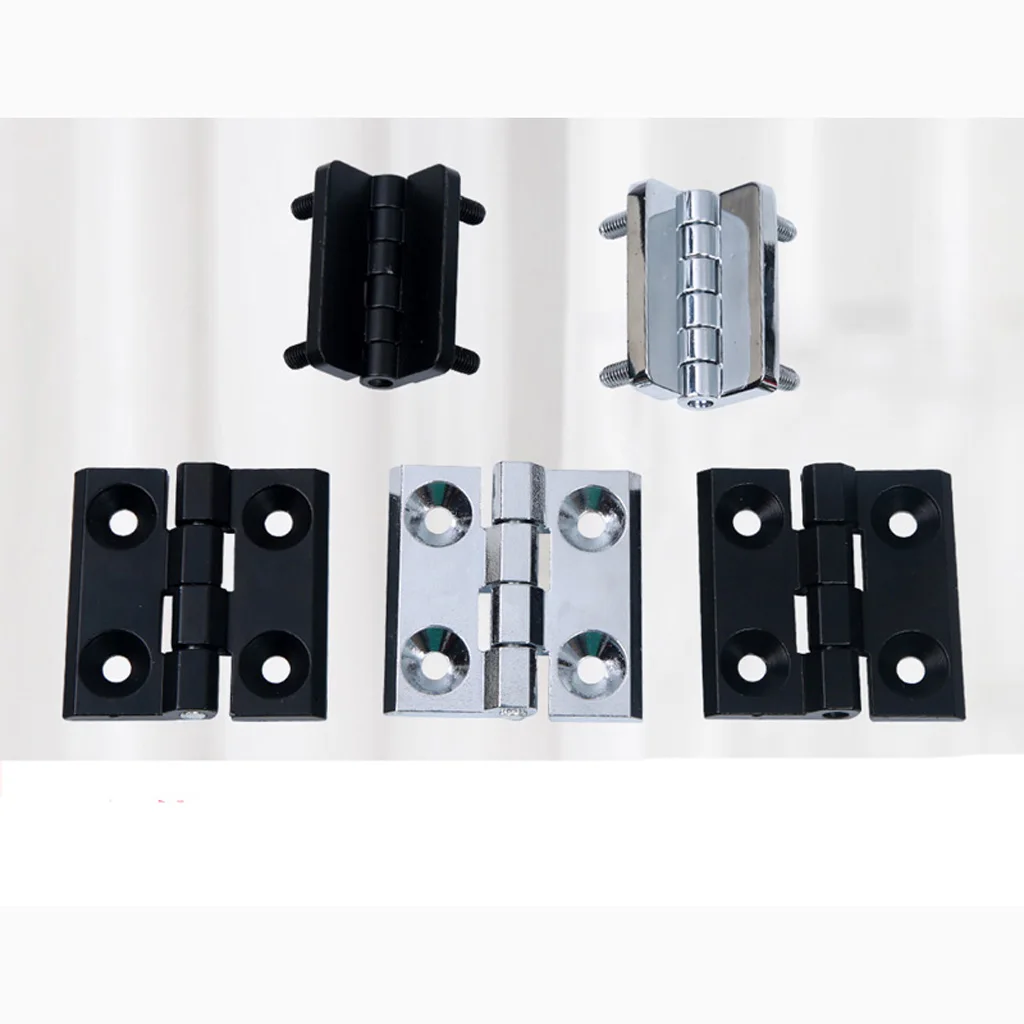 Heavy Duty Thickened Chrome Zinc Alloy Hinge Aluminum Distribution Box Electrical Cabinet Door Hinge Machine Industrial stainless steel hinges door hinges
