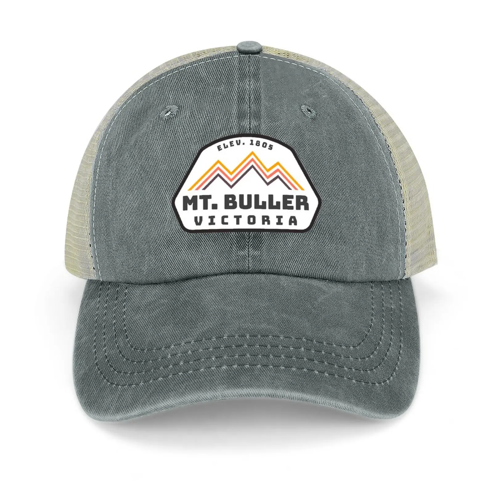 

Mount Buller Victoria Australia Vintage Retro Hiking, Snowboarding Adventure Skiing Mountain Cowboy Hat