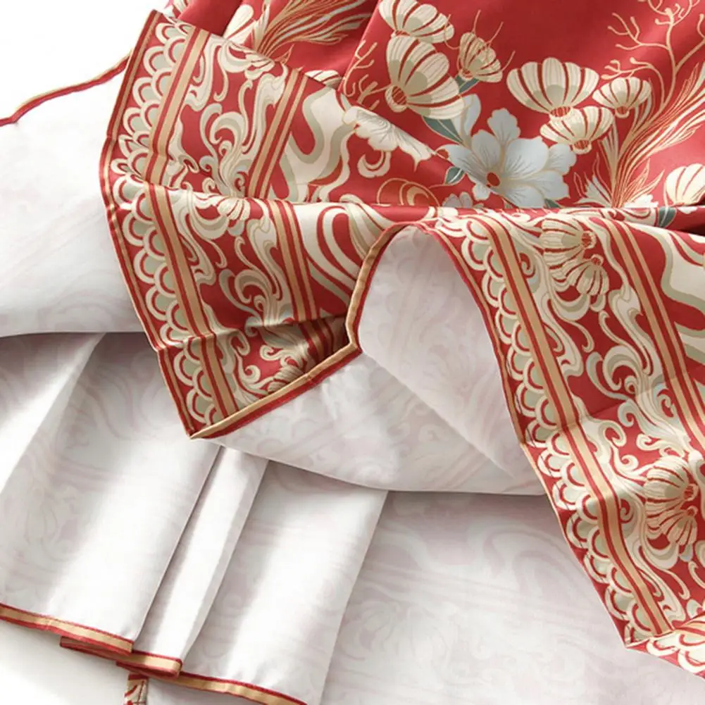 

Женская винтажная юбка макси в китайском стиле с цветочным принтом