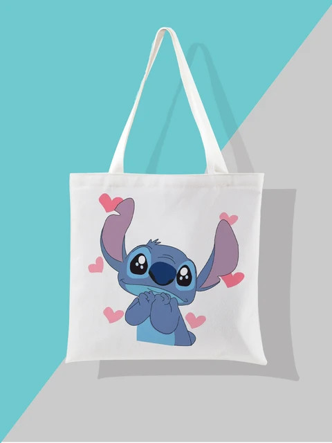 New Disney Shoulder Bags Cartoons Mickey Mouse Casual Canvas Women Shopping Bag Cute Anime Fashion Handbag Messenger Bag Gifts as14