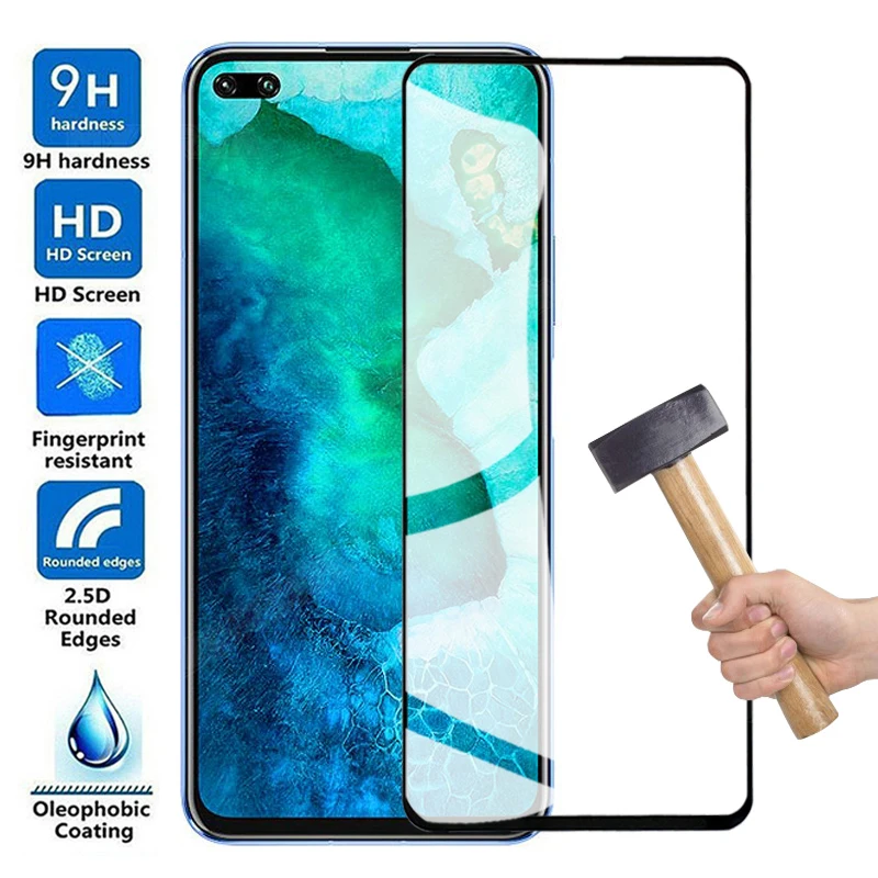 100D Tempered Glass For Huawei Honor X8 X9 X10 X20 SE X30 Screen Protector Honor View 20 30 20i 20E V20 30i V30 Pro Safety Glass_voghion.com