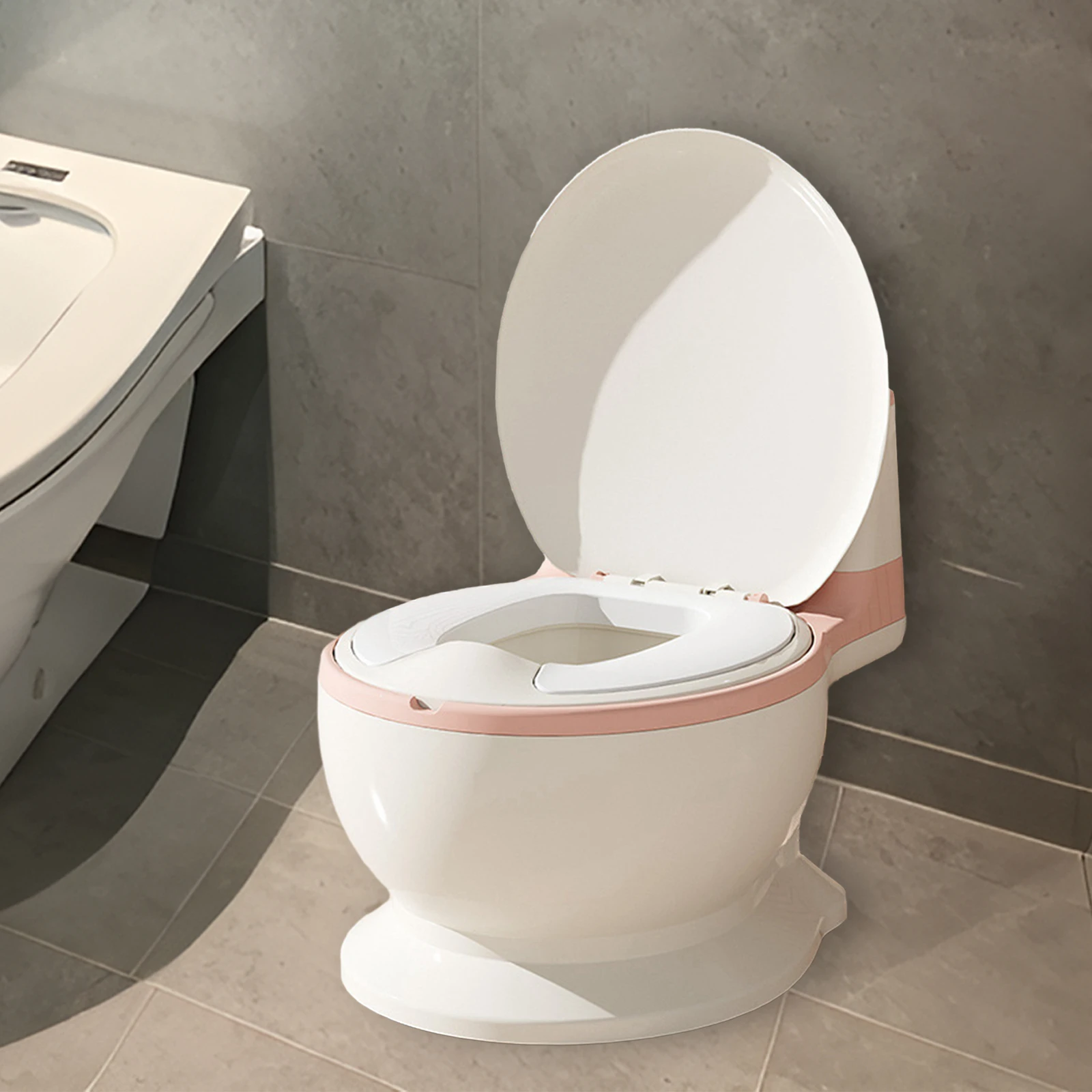 Removable Baby Potty Toilet Training  Seat Non-Slip Comfortable Toilet Soft Seat Chair Realistic for Baby Aged3+ Training Toilet 3