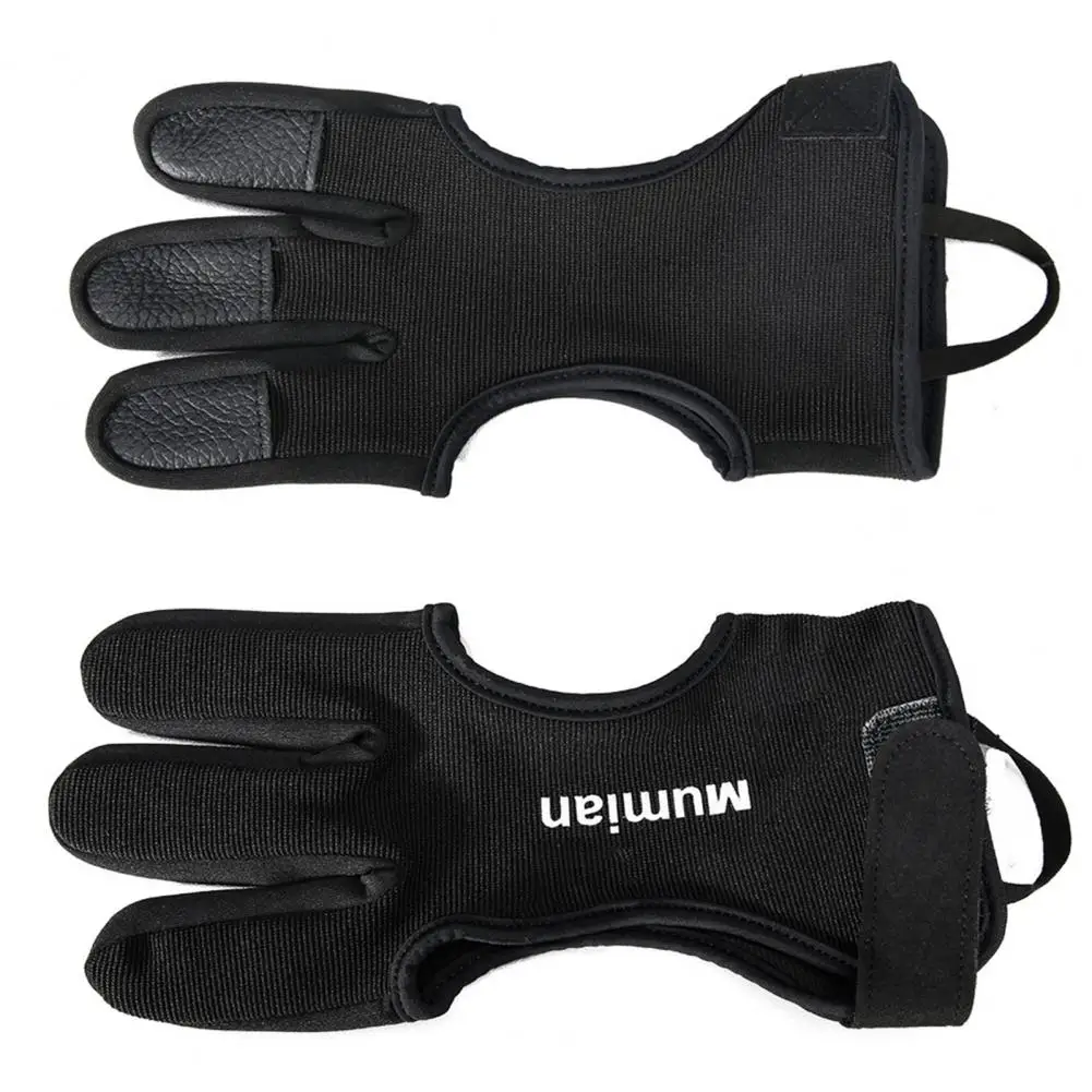 Mumian Great Archery Finger Gloves Polyester Skin-friendly Excellent Fitting Three Finger Guard Wear-resistant