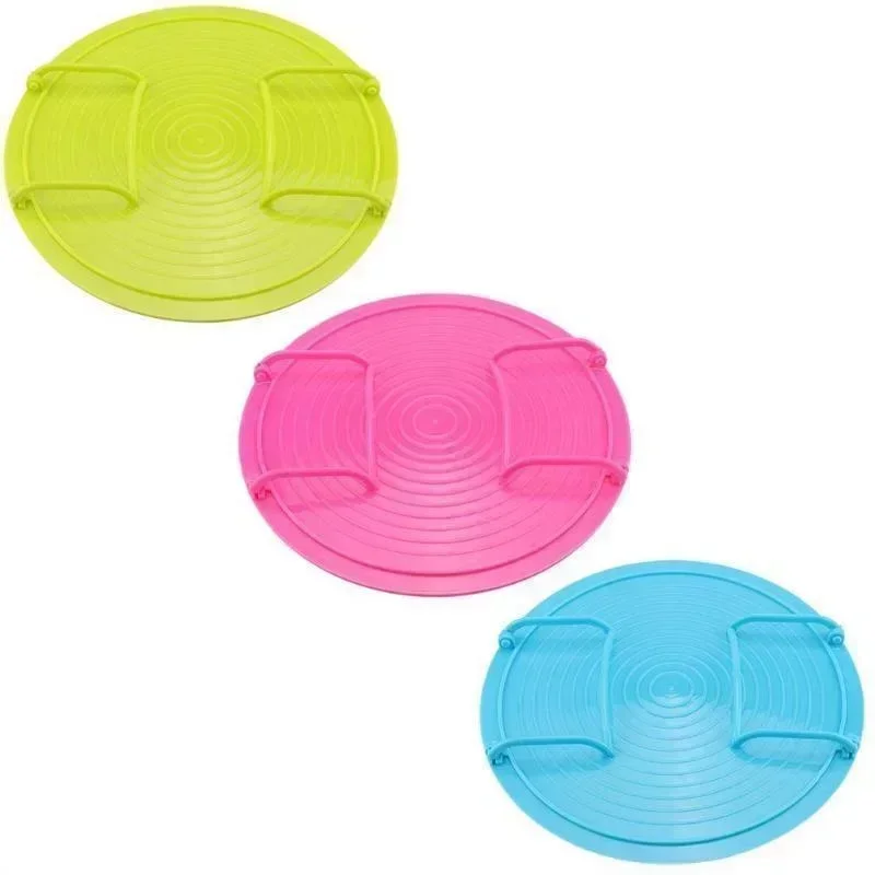 Round Foldable Kitchen Accessory Steaming Dish Environmentally Friendly Tray Rack for Microwave Oven storage tray kitchen tray